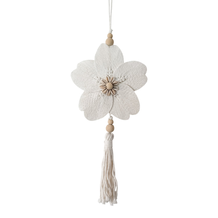 Flower Tassel Wall Hanging