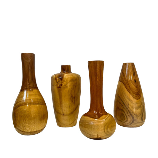 Teak Wood Vases