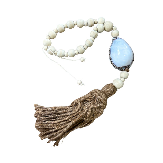 Ayada Shell Tassel | White Top Tiger Cowrie