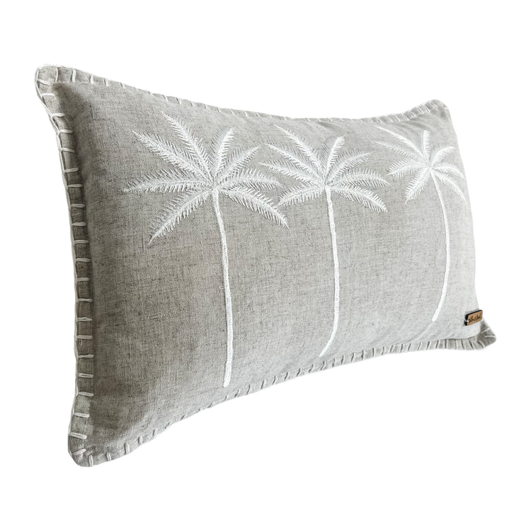Sanctuary Palms Linen Cushion Cover | 30x50cm