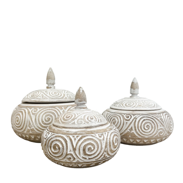Solstice Wooden Genie Pot | 3 Sizes Available