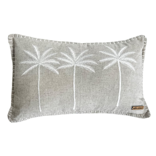 Sanctuary Palms Linen Cushion Cover | 30x50cm