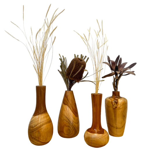 Teak Wood Vases