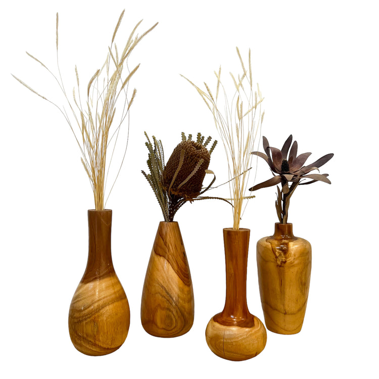 Teak Wood Vases