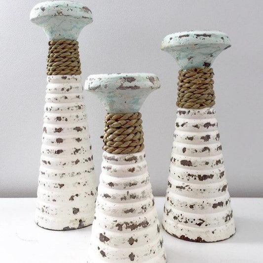 Coastal Candle Holders Beach Decor