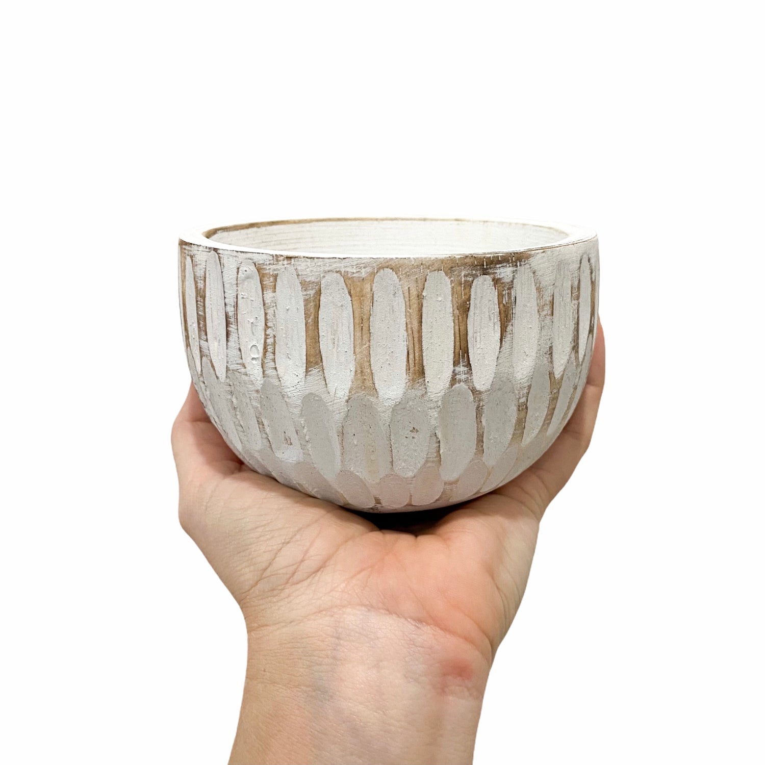 Breeze Whitewash Bowls Small