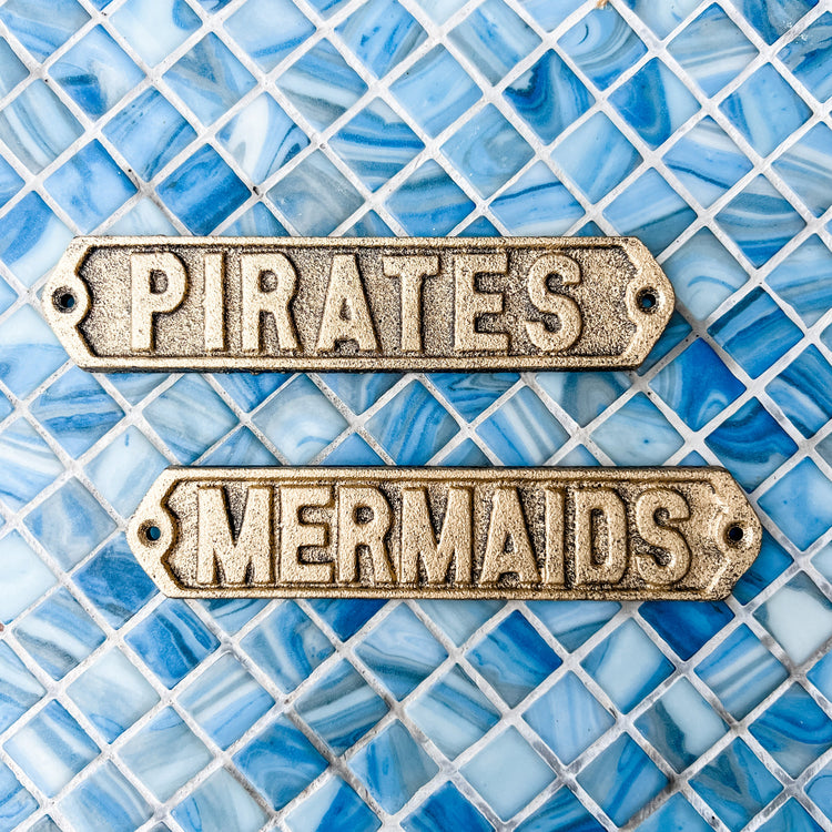 Mermaid Plaque | Cast Iron | Willow & the Waves Collection
