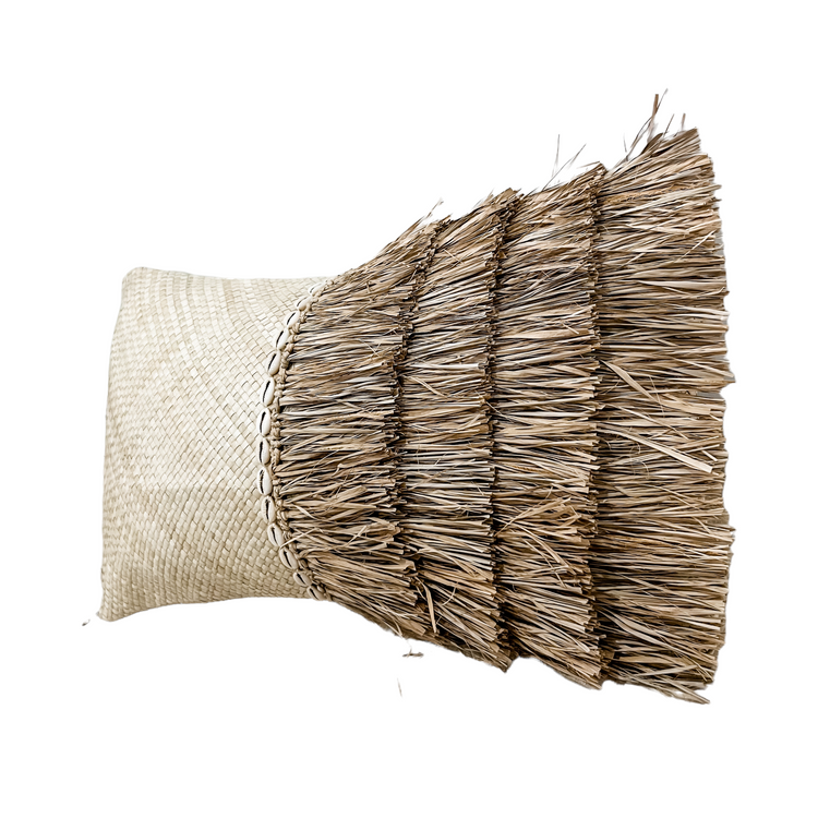 Tahiti Pandan Cushion | Cowrie Shell | 30x50cm