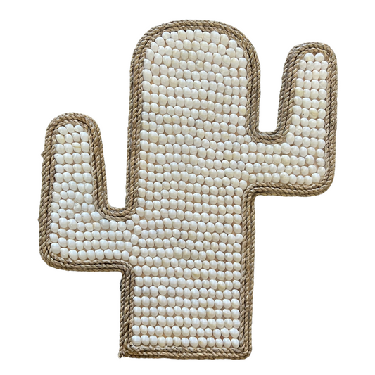 Cactus Shell Wall Hanging | White Shell