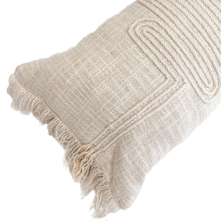 Natural Buchra Bolster Cushion Cover