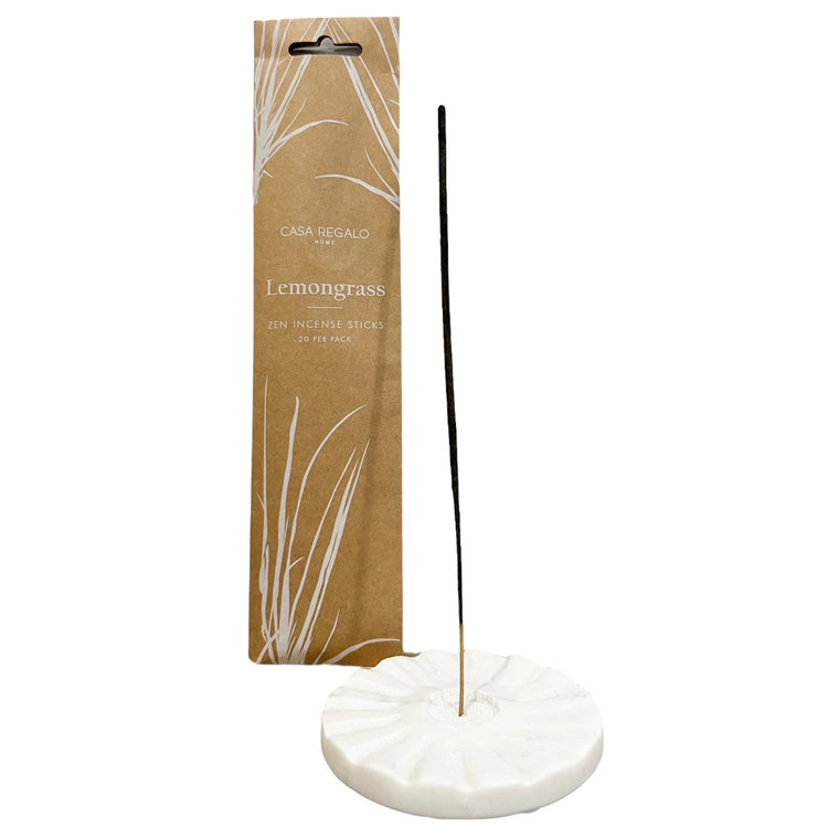 Venteux Marble Incense Holder | With Free Lemongrass Incense