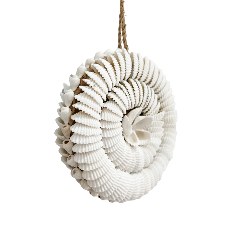 Round Hanging Shell Ornament
