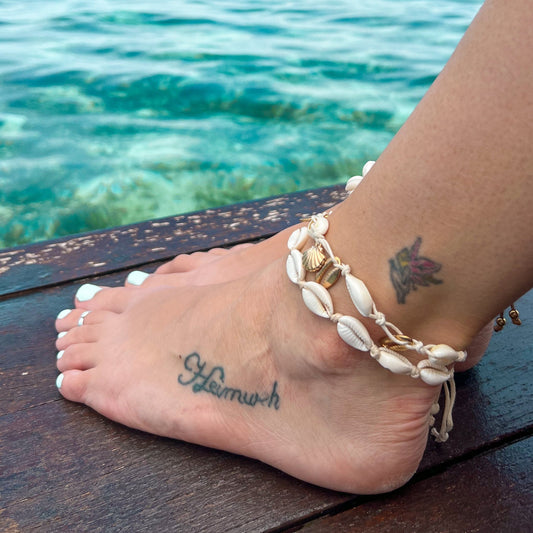 Classic Cowrie Anklet | Willow & the Waves Collection