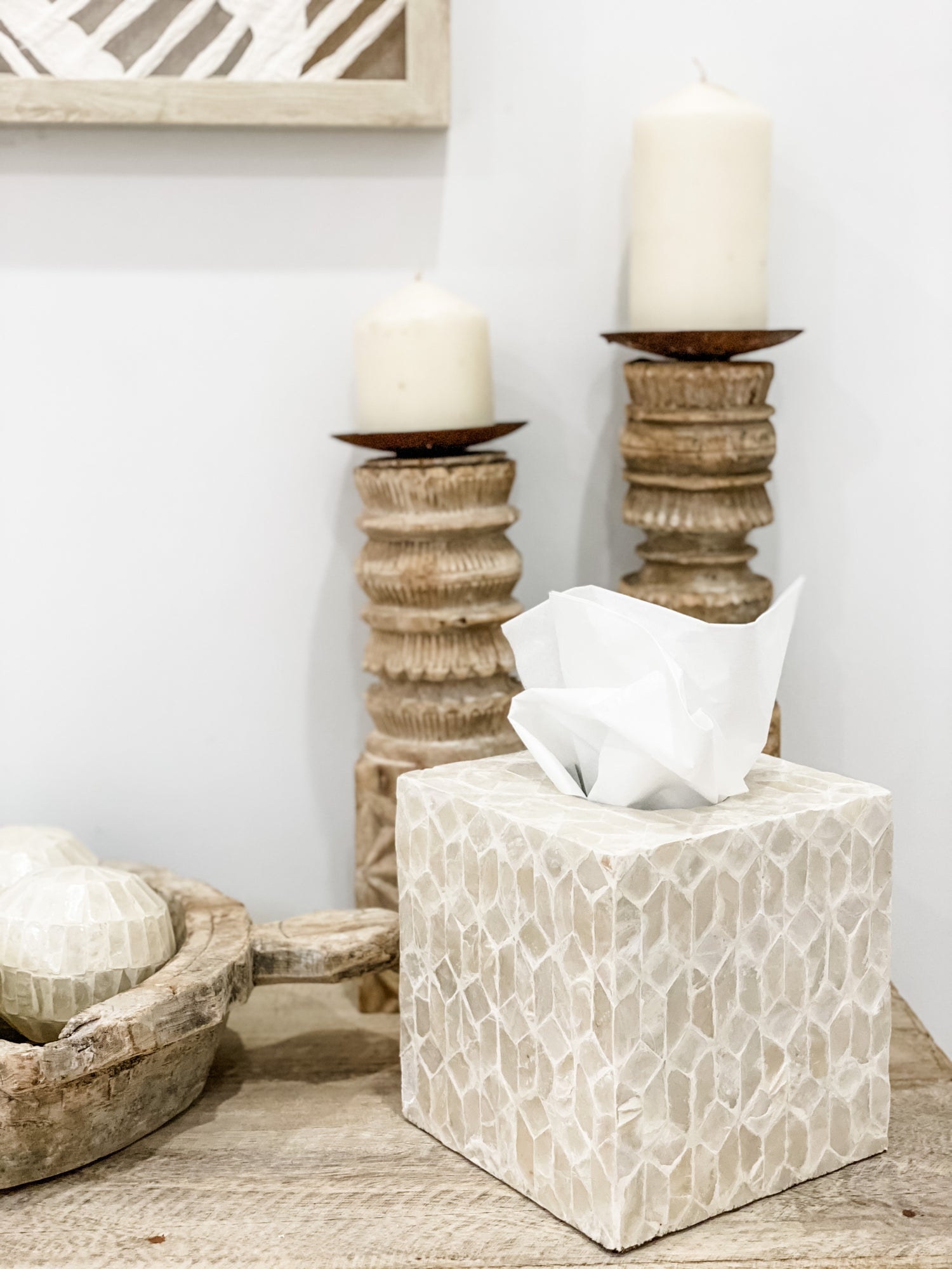 Shiloh Tissue Box Coastal Decor