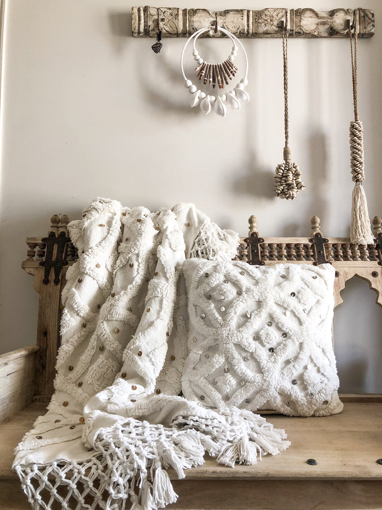 White Ivy Throw Boho Homewares