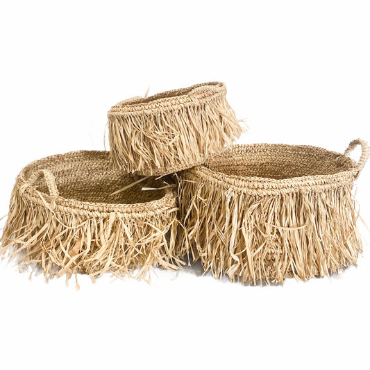 Bora Bora Raffia Baskets