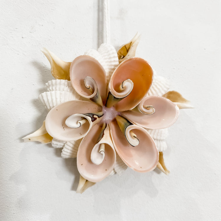 Hanging Shell Ornaments Pink Shell