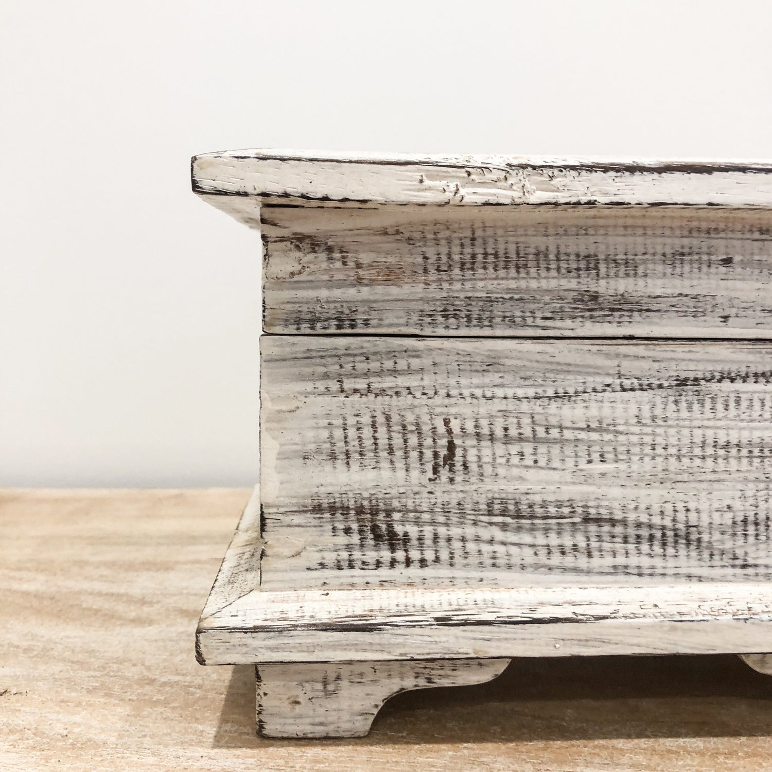 White Washed Chest Natural Homewares