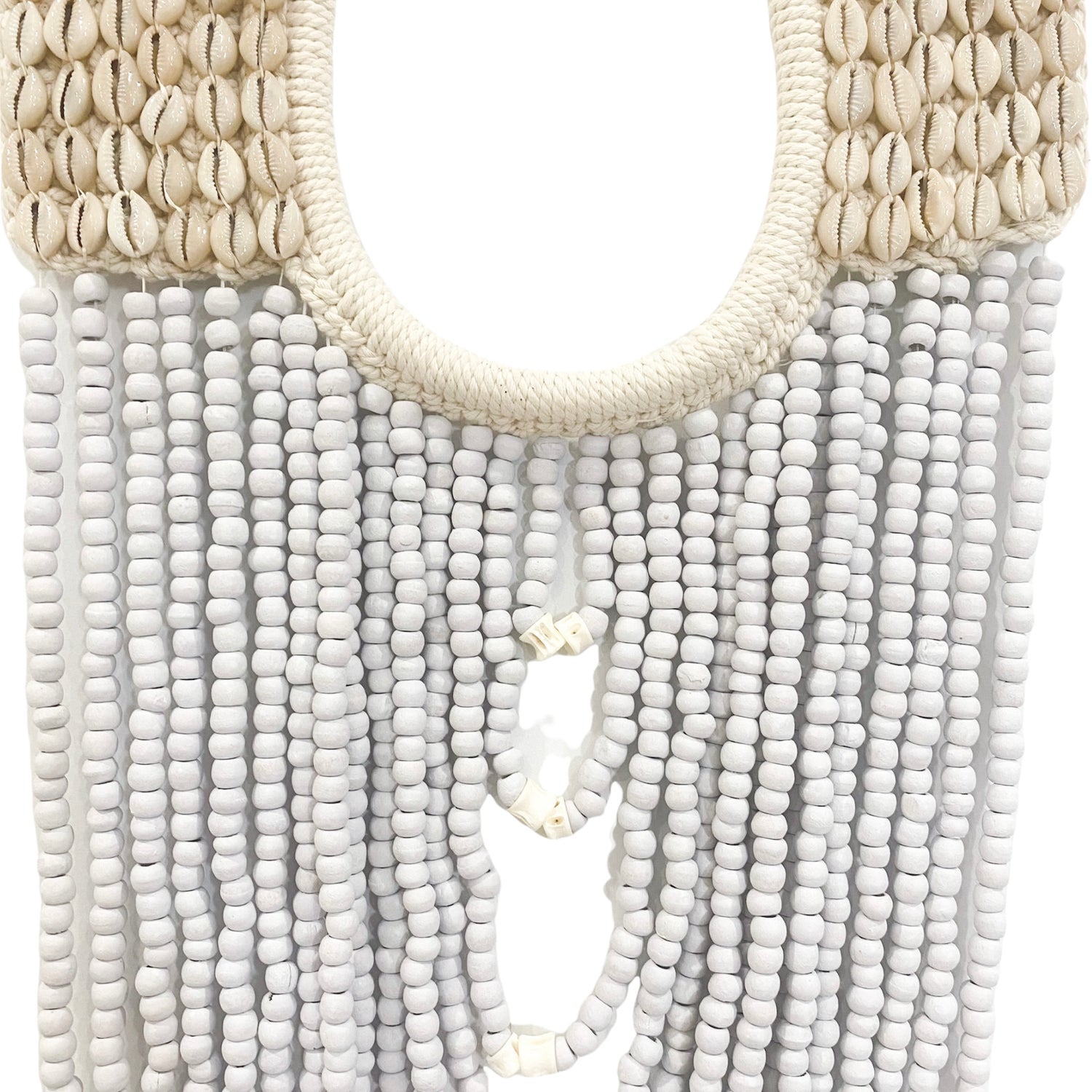 White Cascade Necklace Wall Hanging