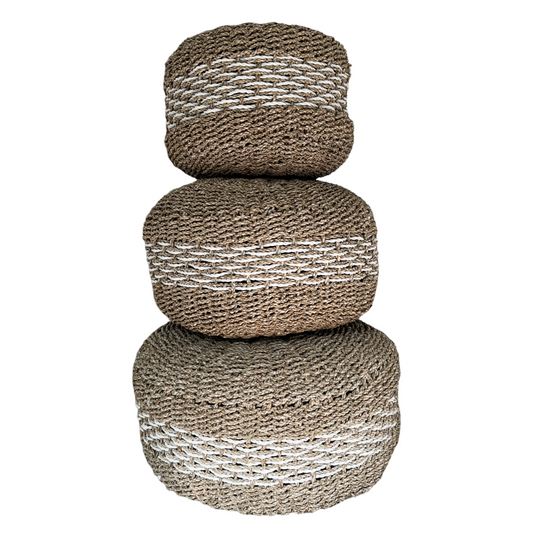 Briar Natural Fibre Pouffe | 3 Sizes