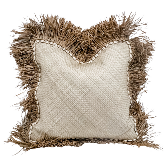 Tahiti Pandan Cushion | Cowrie Shell | Preformed