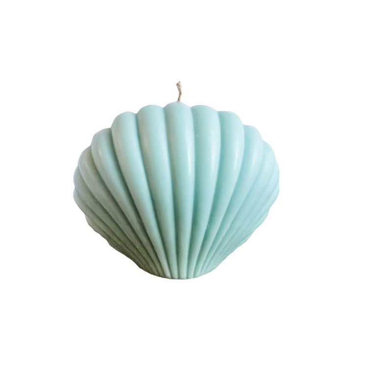 Bahamas Handmade Shell Candle | Aqua | Willow & the Waves Collection