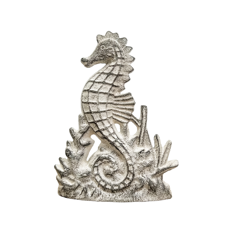Halyn Seahorse Door Stop | White | Willow & the Waves Collection