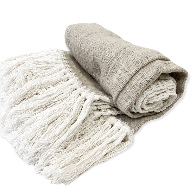 Jude Throw Natural Cotton Jute Base