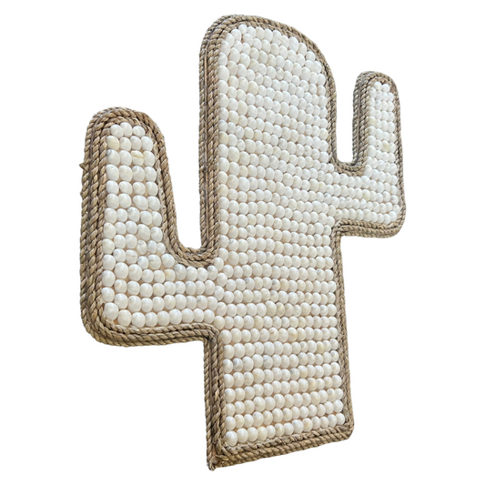 Cactus Shell Wall Hanging | White Shell