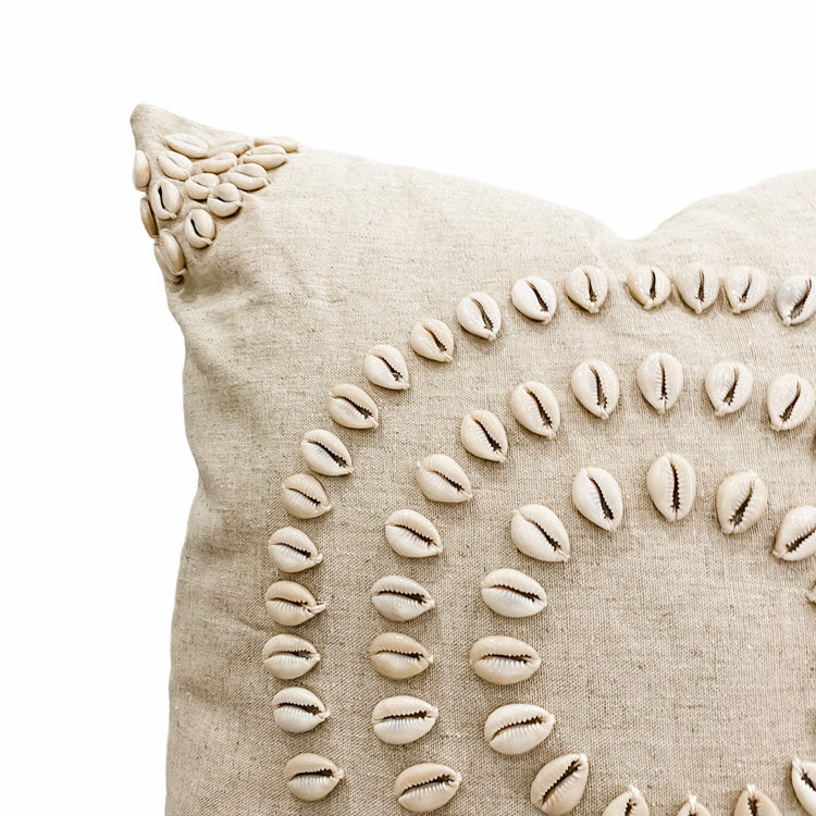 Halo Cowrie Cushion Coastal Decor