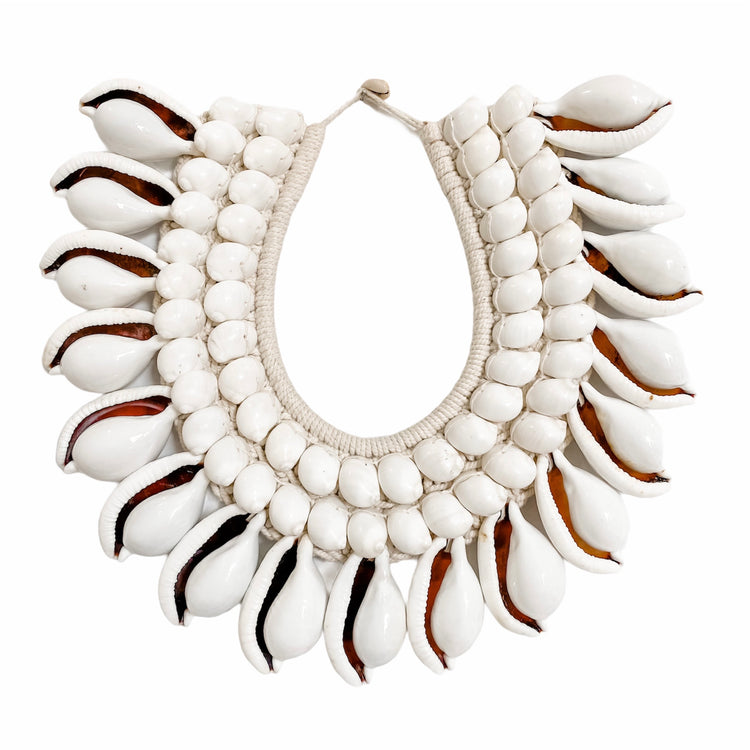 Monsoon Shell Necklace on Stand Coastal Decor