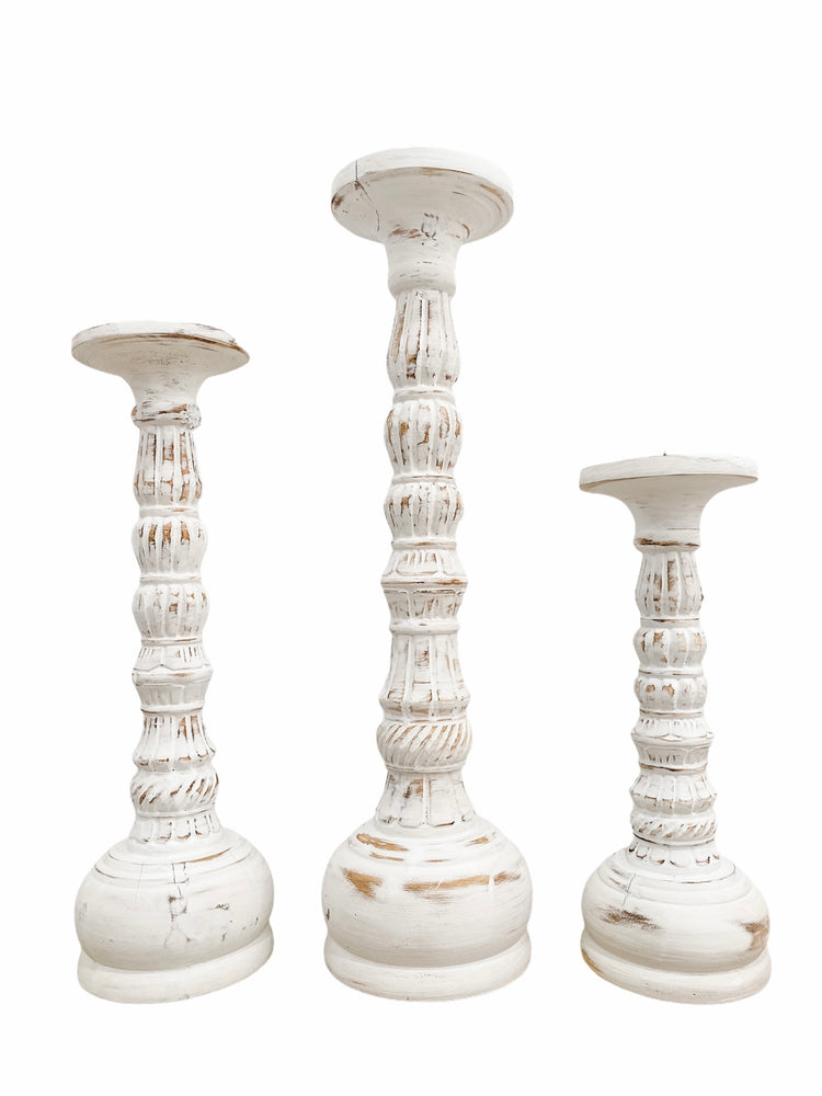 Paisley Candle Sticks Beach Decor