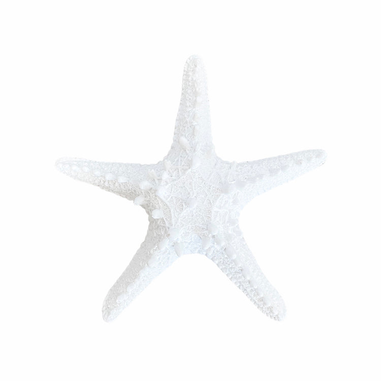 White Resin Starfish Coastal Decor