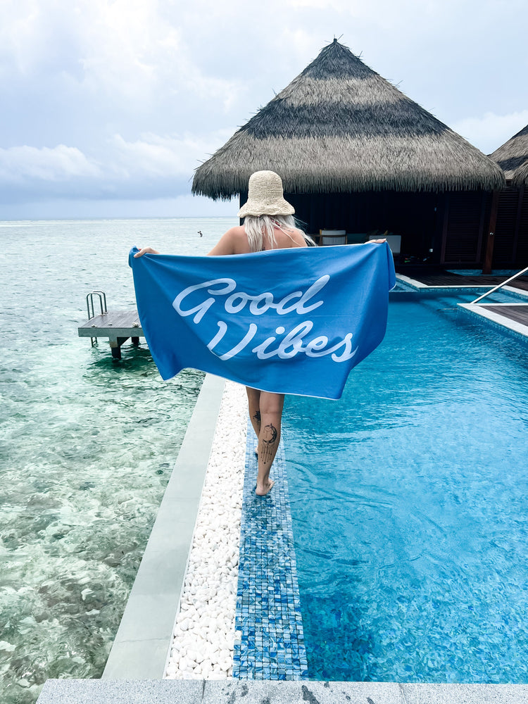 Good Vibes Towel | Sea Shells | Willow & the Waves Collection