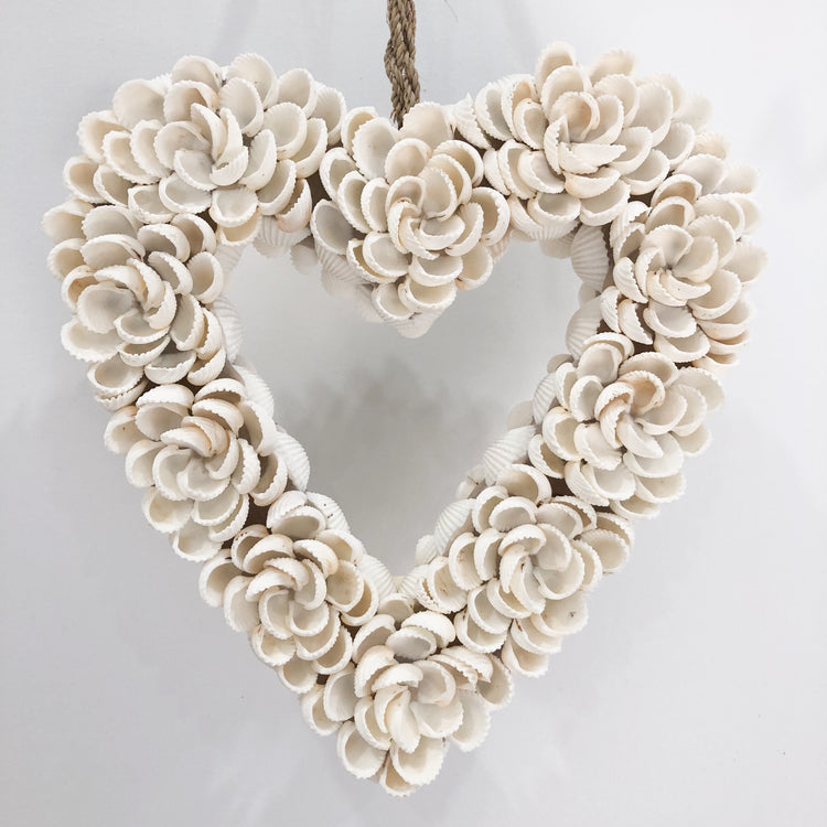 Shell Heart Boho Decor