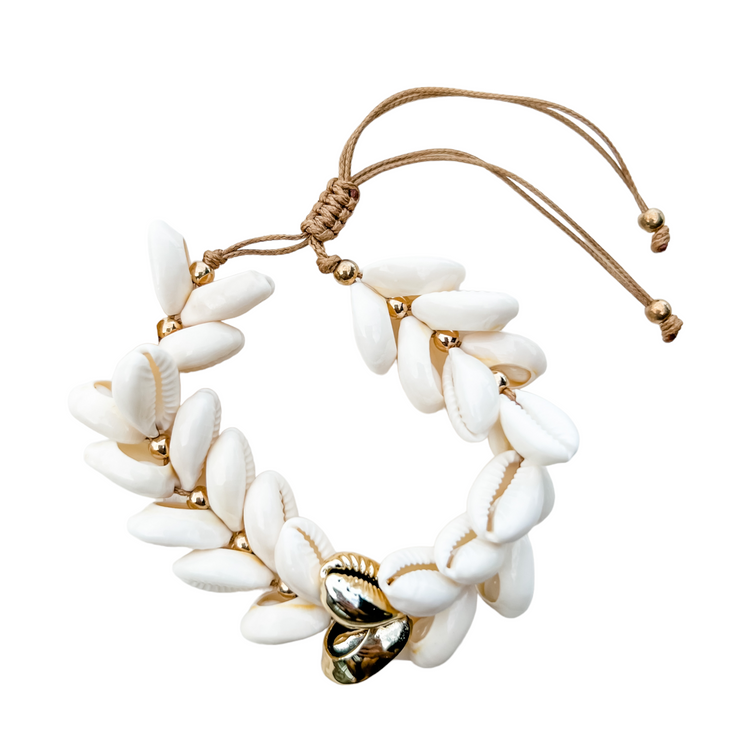Bermuda Cowrie Anklet | Willow & the Waves Collection
