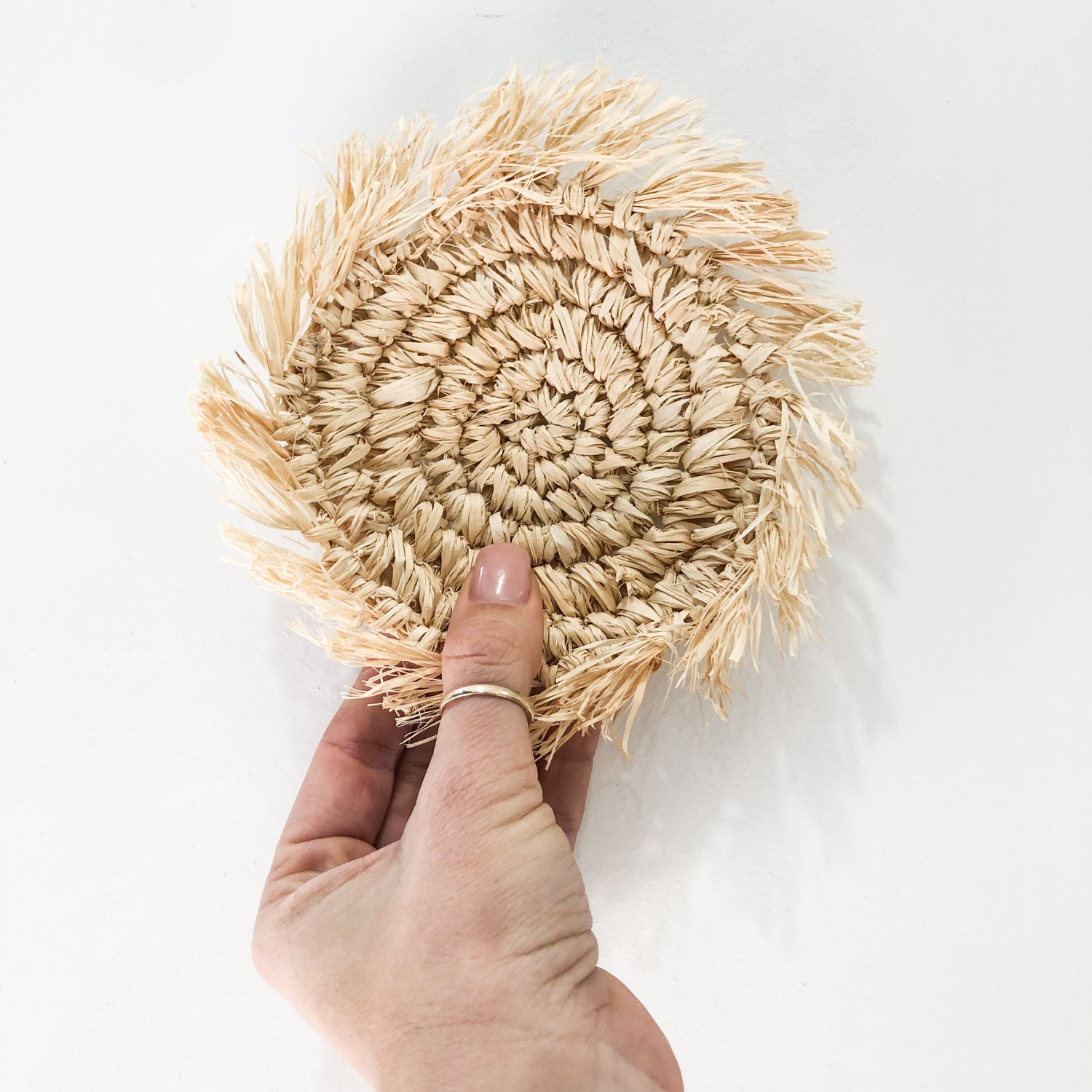 Bora Bora Raffia Coaster