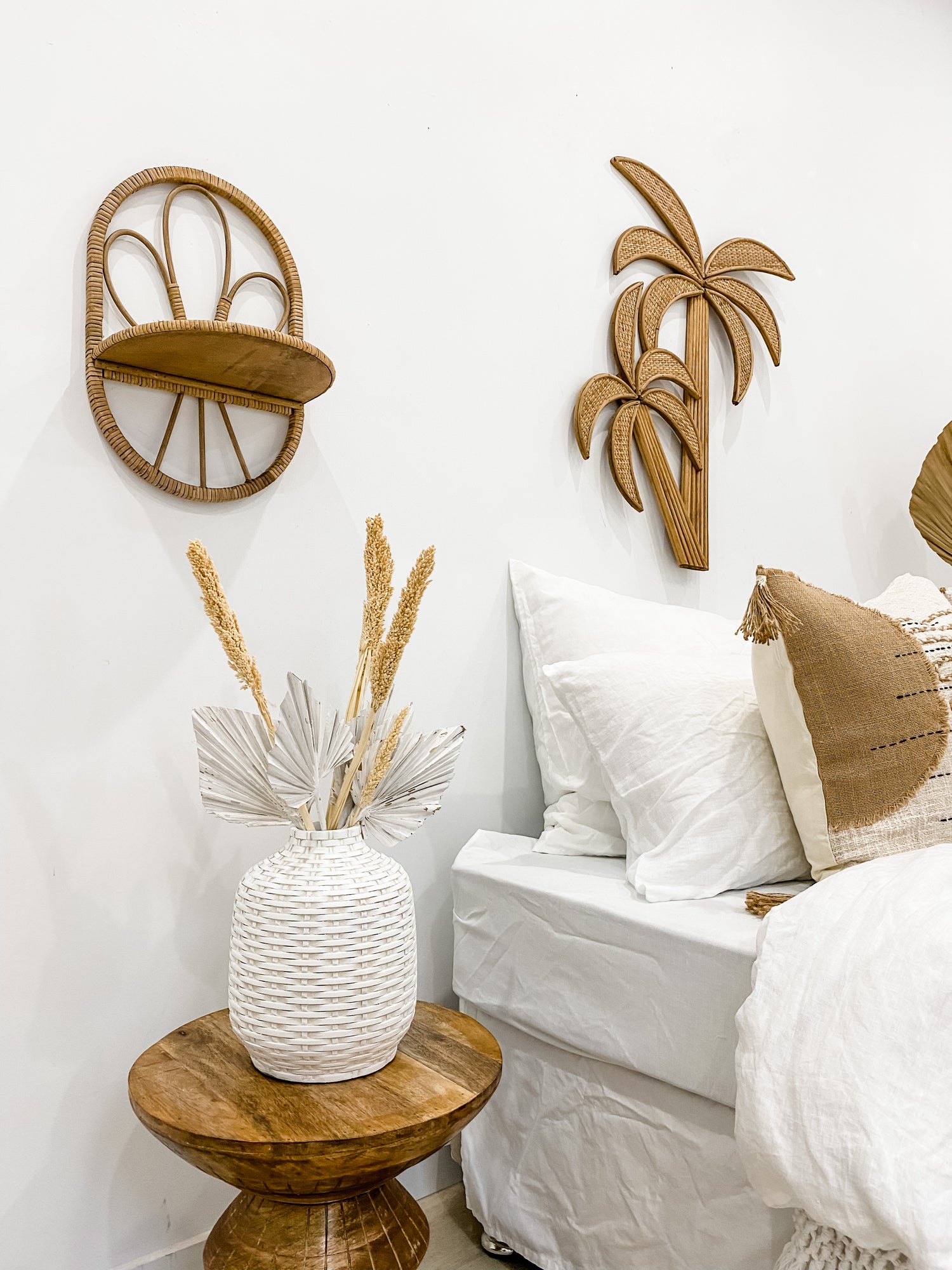 Malibu Palm Rattan Wall Hanging Natural Homewares