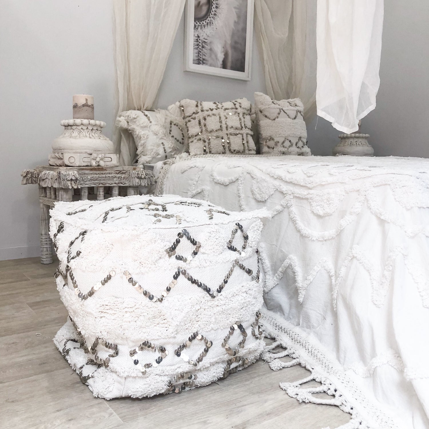 Ostara Pouffe Boho Decor