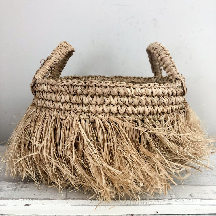 Bora Bora Raffia Baskets Coastal Decor