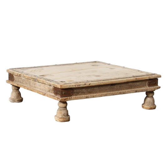 Vintage Indian Bajot Table | Style 2