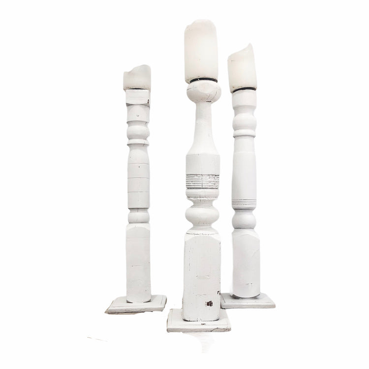 Indian Bed Leg Candle Sticks