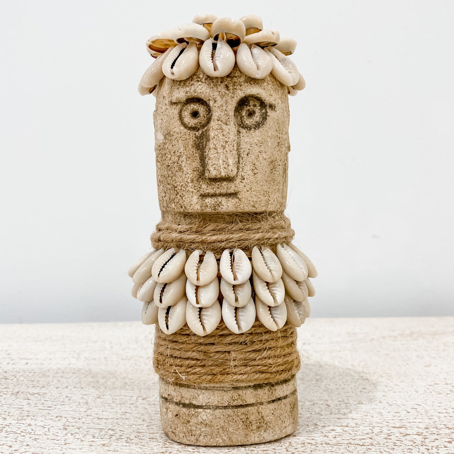 Tropical Stone Men Beach Decor