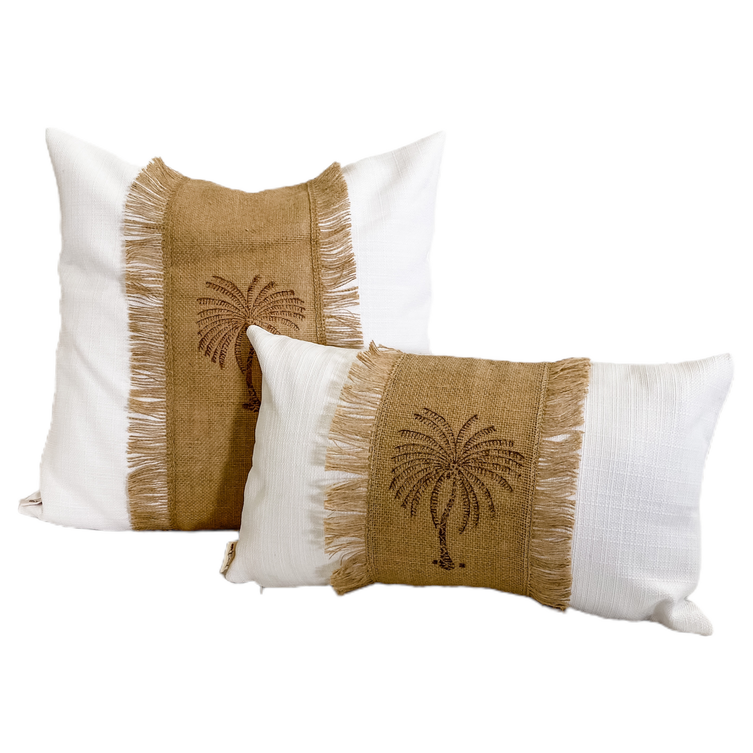 Stamped Palm Cushions