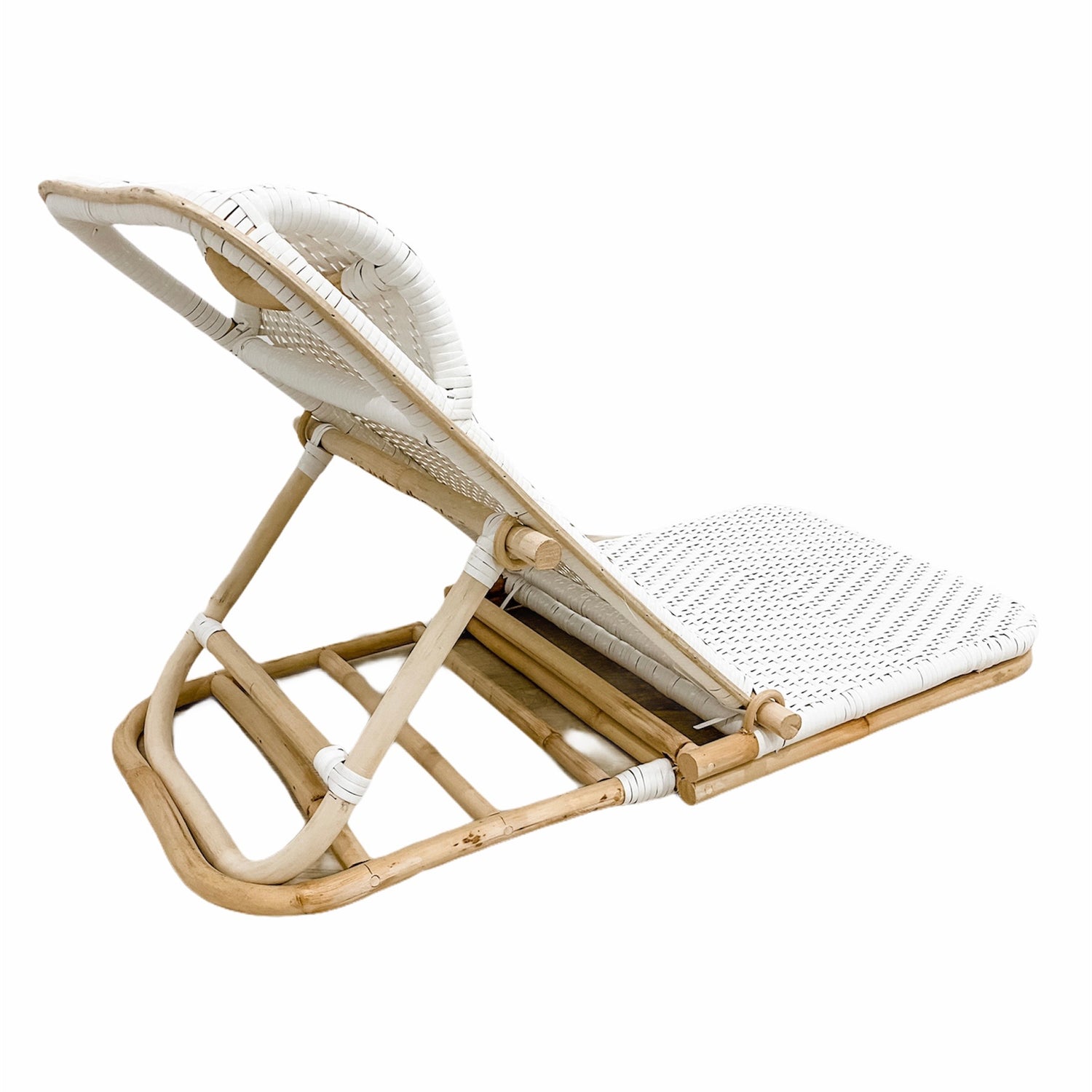 Bondi White Foldaway Beach Chair