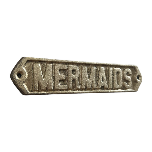 Mermaid Plaque | Cast Iron | Willow & the Waves Collection