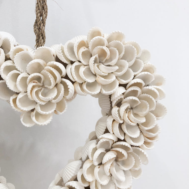 Shell Heart Wall Hanging