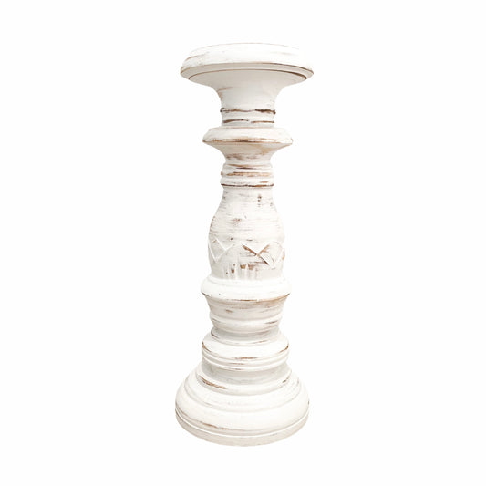 Halo Whitewash candlesticks