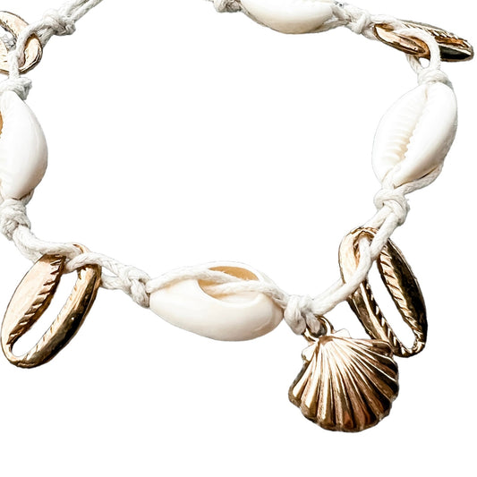 Phi Phi Cowrie Anklet | Willow & the Waves Collection
