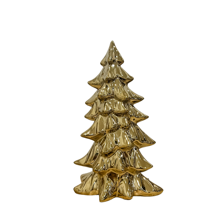 Gold Porcelain Christmas Tree | 2 Sizes
